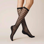 Kunert Dames Kniekousen AJOUR 110237410 - Jambelles