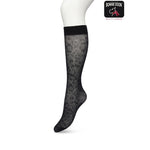 Bonnie Doon Dames Kniekousen Fancy Flower Knee-High BP221803 - Jambelles