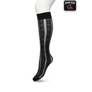 Bonnie Doon Dames Panty Kniekousen Flower Stripe Knee-High BP221804 - Jambelles