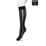 Bonnie Doon Dames Panty Kniekousen Flower Stripe Knee-High BP221804 - Jambelles