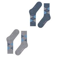 Burlington Dames Sokken Everyday Argyle Sock 2-Pack 22012 - Jambelles