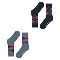 Burlington Dames Sokken Everyday Argyle Sock 2-Pack 22012 - Jambelles