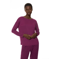 Mey Dames Nacht Shirt T-shirt long sleeve 1210017 - Jambelles