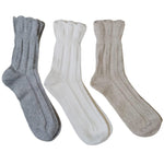 Bonnie Doon Dames Sokken Girly Merino and Cashmere Sock Light Grey Mele BP241106 - Jambelles