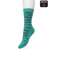 Bonnie Doon Dames Sokken Music Notes Sok BT991127 - Jambelles