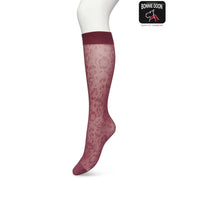 Bonnie Doon Dames Kniekousen Fancy Flower Knee-High BP221803 - Jambelles