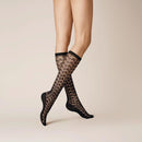 Kunert Dames Kniekousen AJOUR 110237410 - Jambelles