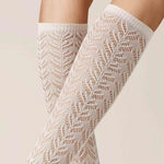 Kunert Dames Kniekousen AJOUR 110237410 - Jambelles