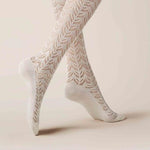 Kunert Dames Kniekousen AJOUR 110237410 - Jambelles