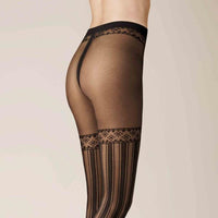 Kunert Dames Panty Graphic Stripes 110500026 - Jambelles