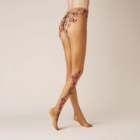 Kunert Dames Panty ELEGANT FLOWER 110500022 - Jambelles