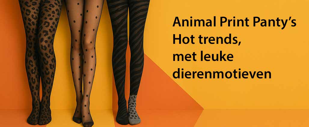 Dierenprint panty's en kousen