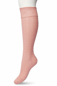 Bonnie Doon Dames Sokken Classic Cable Knee High BP211507 - Jambelles
