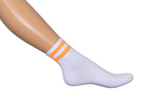 Bonnie Doon Dames Sokken Sports Stripe Quarter BD 041104 - Jambelles