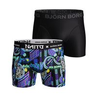 Bjorn Borg Heren Boxer Shorts Sammy BB Naito City Black 2P 2021-1328 - Jambelles