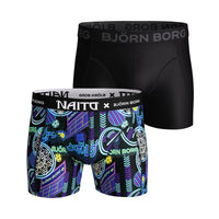 Bjorn Borg Heren Boxer Shorts Sammy BB Naito City Black 2P 2021-1328 - Jambelles