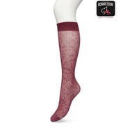 Bonnie Doon Dames Kniekousen Fancy Flower Knee-High BP221803 - Jambelles