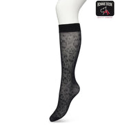Bonnie Doon Dames Kniekousen Fancy Flower Knee-High BP221803 - Jambelles