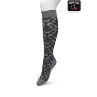 Bonnie Doon Dames Kniekousen Ornament Knee High BP221701 - Jambelles