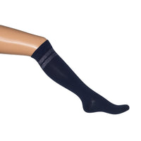 Bonnie Doon Dames Kniekousen Silver Stripe Knee-High BN851513 - Jambelles