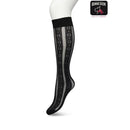 Bonnie Doon Dames Panty Kniekousen Flower Stripe Knee-High BP221804 - Jambelles