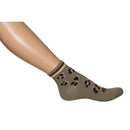 Bonnie Doon Dames Sneakersokken Leopard Quarter BN941114 - Jambelles