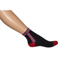 Bonnie Doon Dames Sneakersokken Side Stripe Quarter BN941127 - Jambelles