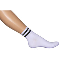 Bonnie Doon Dames Sneakersokken Sports Stripe Quarter BN941126 - Jambelles