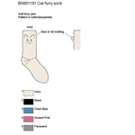 Bonnie Doon Dames Sokken Cat Furry Sock BN951191 - Jambelles