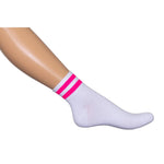 Bonnie Doon Dames Sokken Sports Stripe Quarter BD 041104 - Jambelles