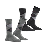 Burlington Dames Sokken Everyday Argyle Sock 2-Pack 22012 - Jambelles