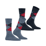 Burlington Dames Sokken Everyday Argyle Sock 2-Pack 22012 - Jambelles