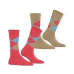 Burlington Dames Sokken Everyday Argyle Sock 2-Pack 22012 - Jambelles