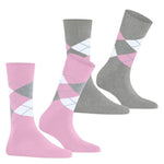 Burlington Dames Sokken Everyday Argyle Sock 2-Pack 22012 - Jambelles