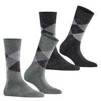 Burlington Dames Sokken Everyday Argyle Sock 2-Pack 22012 - Jambelles