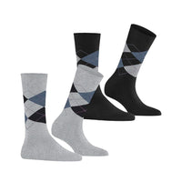 Burlington Dames Sokken Everyday Argyle Sock 2-Pack 22012 - Jambelles