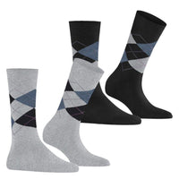Burlington Dames Sokken Everyday Argyle Sock 2-Pack 22012 - Jambelles