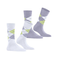 Burlington Dames Sokken Everyday Argyle Sock 2-Pack 22012 - Jambelles