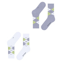 Burlington Dames Sokken Everyday Argyle Sock 2-Pack 22012 - Jambelles