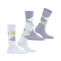 Burlington Dames Sokken Everyday Argyle Sock 2-Pack 22012 - Jambelles