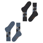 Burlington Heren Sokken Everyday Argyle SO 2-Pack 21102 - Jambelles