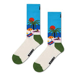 Happy Socks Dames & Heren Fantasie Sokken 2-Pack Beach Life Socks Gift Set P002651 - Jambelles