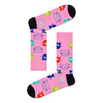 Happy Socks Dames & Heren Fantasie Sokken 3-Pack Mixed Cat Socks Gift Set 3p XMJA08 - Jambelles