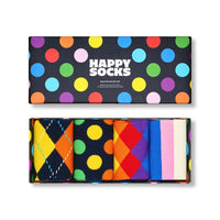 Happy Socks Dames & Heren Fantasie Sokken 4-Pack Multi Socks Gift Set 4P P003445 - Jambelles
