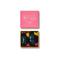 Happy Socks Dames & Heren Fantasie Sokken Cat VS Dog Gift Box 2P XDOG02 - Jambelles