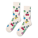 Happy Socks Dames & Heren Fantasie Sokken Cherry Heart Sock P004482 - Jambelles