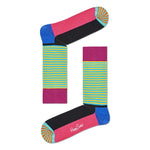 Happy Socks Dames & Heren Fantasie Sokken Half Stripe HAS01 - Jambelles