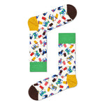 Happy Socks Dames & Heren Fantasie Sokken Milkshake Cow Sock MCO01 - Jambelles