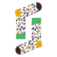 Happy Socks Dames & Heren Fantasie Sokken Milkshake Cow Sock MCO01 - Jambelles