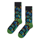 Happy Socks Dames & Heren Fantasie Sokken Mountain Bike Sock P003208 - Jambelles